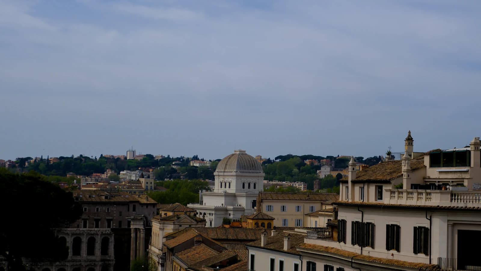 Rome panorama with rooftops