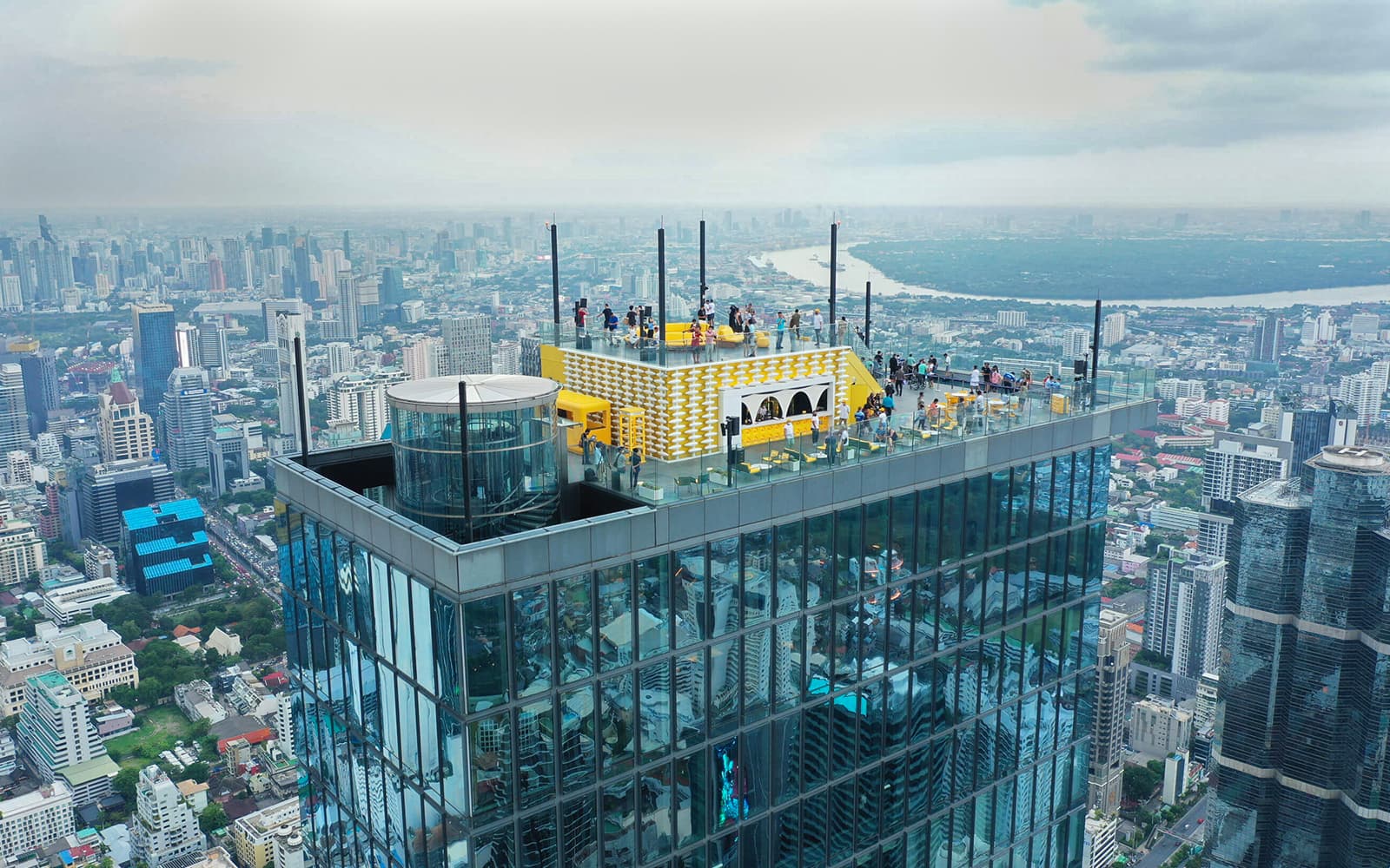 [Direct Entry] Mahanakhon SkyWalk + Skyverse Tickets with Meals & Drinks