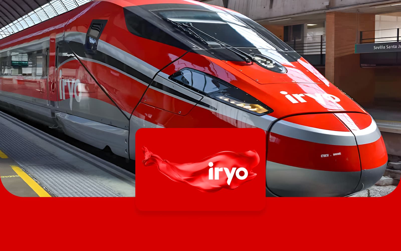 iryo One-Way Tickets: Barcelona Sants to/from Madrid Atocha