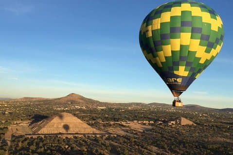 Ganztägige Teotihuacan Heißluftballontour ab Mexiko-Stadt Inklusive Transport