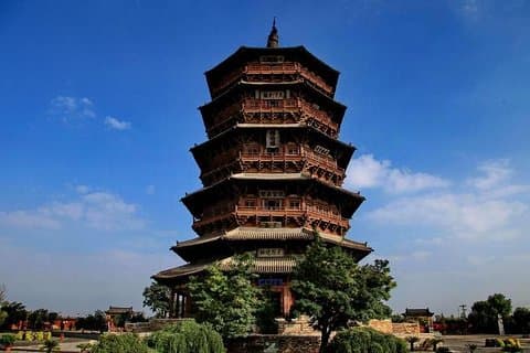 Tour privado por el monasterio colgante de Datong y la pagoda de madera de Yingxian