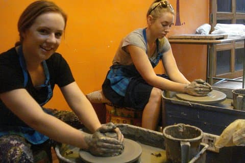Taller de cerámica de la rueda