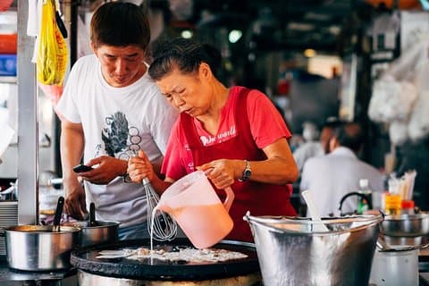 Traditionelle taiwanesische Food-Tour der alten Schule