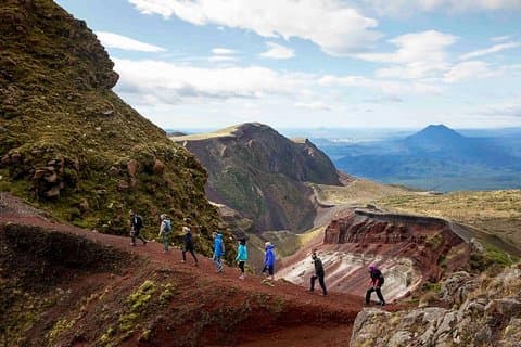 ロトルアハイキング:タラウェラ山ガイド付き火山噴火口体験