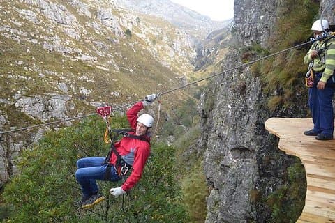 Zip Line og vin fra Cape Town
