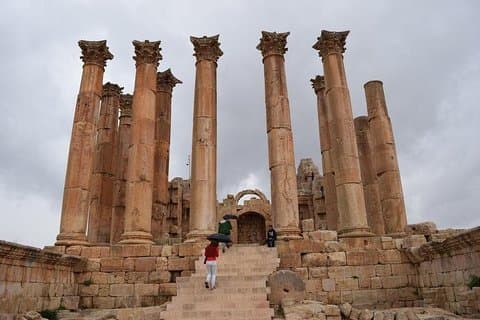 Privédagtrip naar Jerash, Umm Qais en kasteel Ajloun vanuit Amman