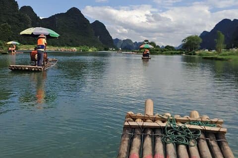 1 Dia Yangshuo Ciclismo Rural e Yulong barco de bambu Tour Privado