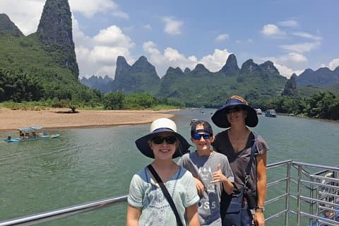 1-Day Li-River Cruise from Guilin to Yangshuo+Yangshuo Ruyi peak Cable Car Tour