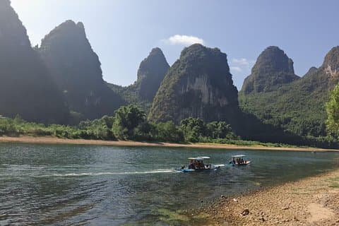 Daxu Ancient Town & Rio Li Barco de bambu e Xianggong Hill & Yangshuo Private tour