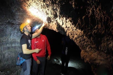 La PalmaのCueva de Las Palomasでの洞窟ツアー
