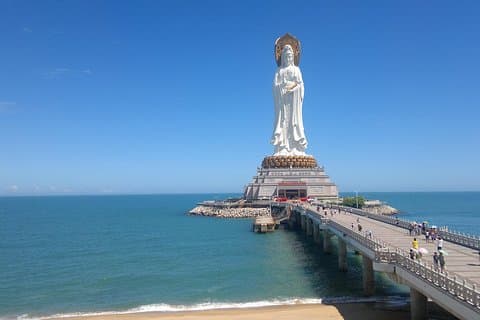 Self-Guided Private Day Tour: Ticket For Nanshan Temple With Chauffeur Service