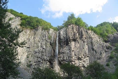 Highest waterfall and mystique mountain