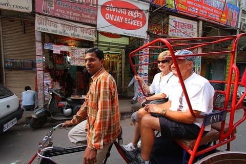 Volle dag oude Delhi sightseeing door Rickshaw Ride