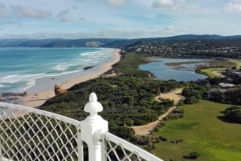 Excursões do farol do ponto da separação