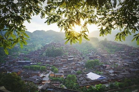 Congjiang og Zhaoxing Tour med Bullet Train med Pickup fra Hong Kong