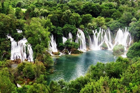 Mostar og Kravice-fossen liten gruppe med tyrkisk hus inkludert