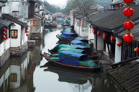 Dagsresa från Shanghai till Suzhou och vattenstaden Zhouzhuang