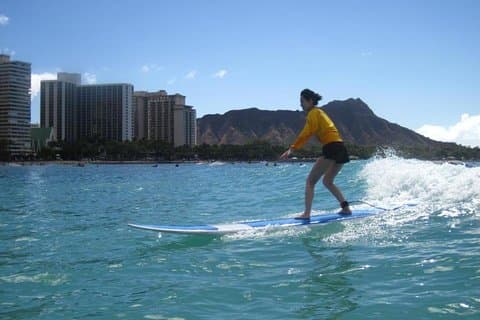 Privat en-til-en individuel surfelektion