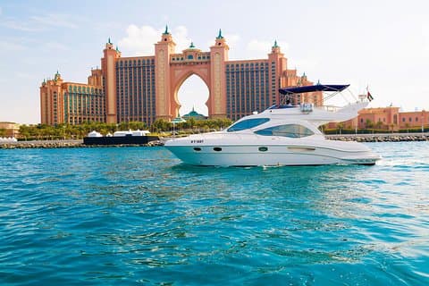 Luxus-Yacht-Kreuzfahrt Dubai Marina Palm Jumeirah, Burj Al Arab und Atlantis
