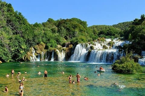 Nationalparken Krka vandfald fra Dubrovnik