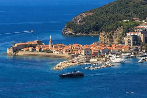 Lyxig kust i Montenegro turné