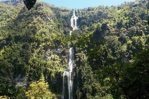 Privat rundtur till naturvattenfallet La Chorrera från Bogotá