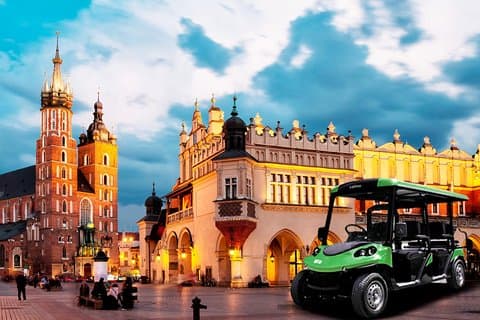 Recorrido por la ciudad de Cracovia en carrito de golf