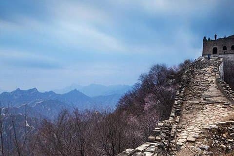 Jiankou Great Wall på XiZhaZi Villiage överföring med licensierad Cab