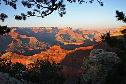Solnedgång i Grand Canyon från Sedona