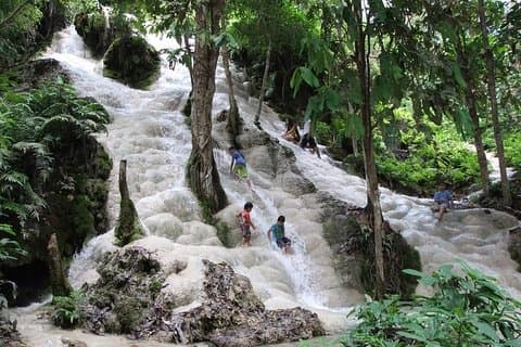 Privat Chiang Mai tur til Bua Thong vandfald og Ziplining