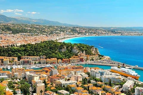 Hauptstadt der französischen Riviera Nizza und die Weintour