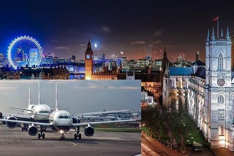 Transfert privé: Heathrow à l'aéroport de Gatwick Via London Attractions