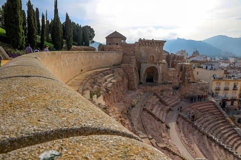 Romeinse verkenning in Cartagena (Spanje)