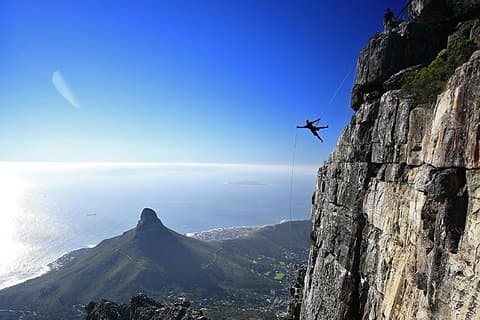 Abseiling Table Mountain