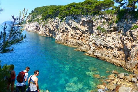 Kolocep Island Vandring och simning Full dagstur från Dubrovnik