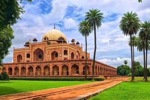 09 timers tur til Delhi med India Gate Qutab Minar og Humayuns grav