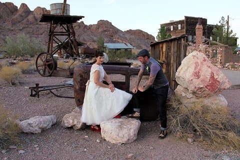 Bryllup ceremoni: Nelson Ghost Town