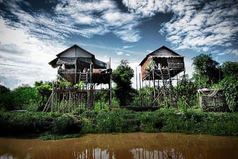 Dagstur till Tonle Sap Lake och Kampong Khleang Village