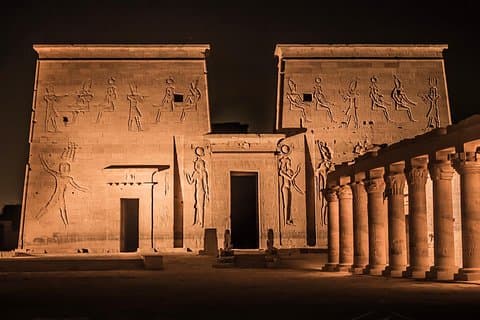Philae Temple Sound og Light Show med private overførsler