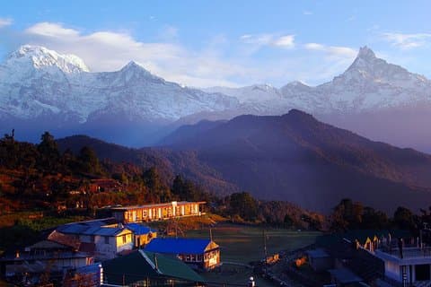 Fantastisk australsk leir og Sarangkot Trek