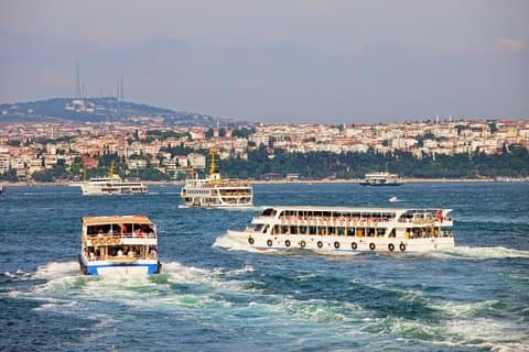 Panorama stadsrundtur med sightseeingkryssning i Bosporen