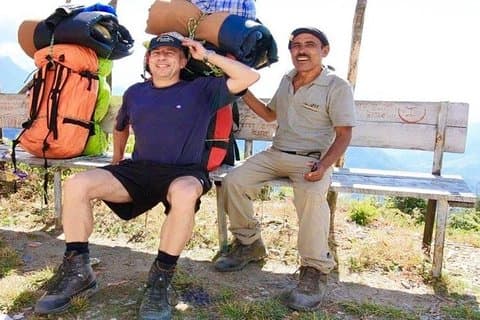 12 jours "Soyez un Sherpa Porter" lors d'un trek au camp de base de l'Everest