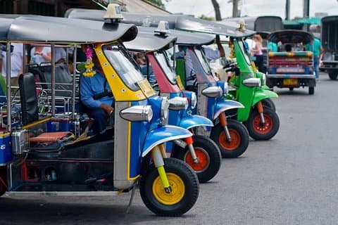 HD Bangkok Tuk Tuk City Safari et guide par les transports en commun