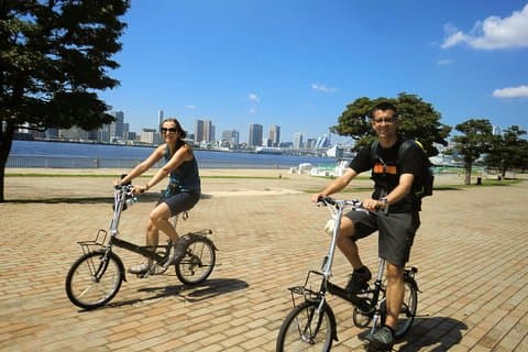 Tokyo by Bike: Tsukiji Market og Odaiba Inkludert Tokyo Bay Cruise