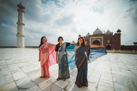 Excursão de meio dia ao Taj Mahal saindo de Delhi pela AC Car