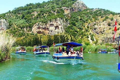 Cruzeiro clássico do rio Dalyan, túmulos de rocha, banho de lama e praia de Iztuzu