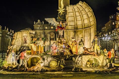 ローマでクリスマスを祝おう-小グループウォーキングツアー