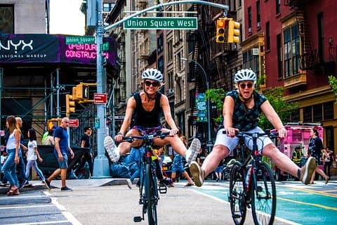 En dag på Manhattan cykeltur