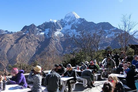 Tour in elicottero dell'Everest con colazione in Hotel Everest View