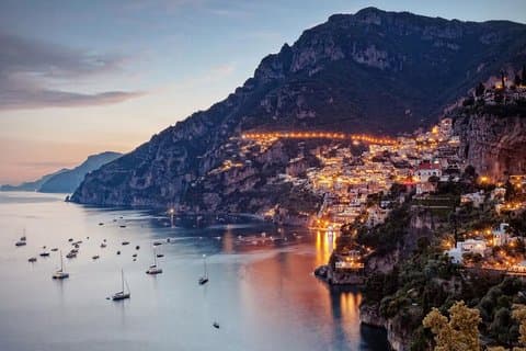 Visite privée au coucher du soleil sur la côte amalfitaine